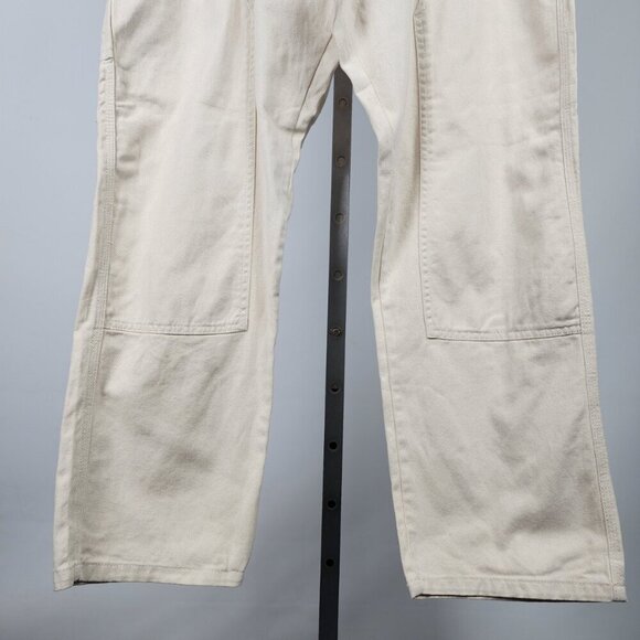 WXYZ Men Cream Denim Carpenter Loose Fit Pants Size 36 - Picture 4 of 9